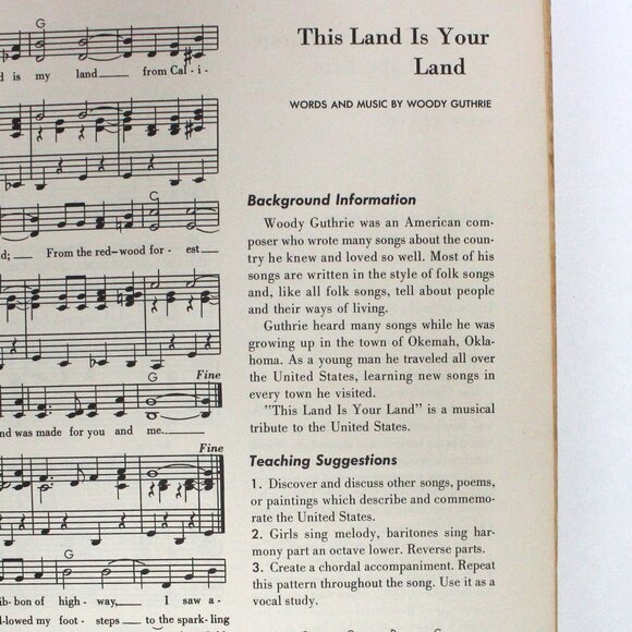Vintage 1960 Music In Our Times Teacher's Edition Spiral Bound Book - Picture 5 of 16